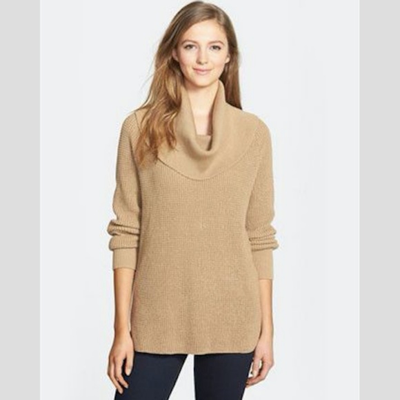 Michael Kors Sweaters - Michael Kors Camel Colored Cowl Neck Sweater